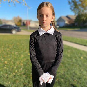 Wednesday Addams - Addams Family - Halloween Costume - Girls Medium